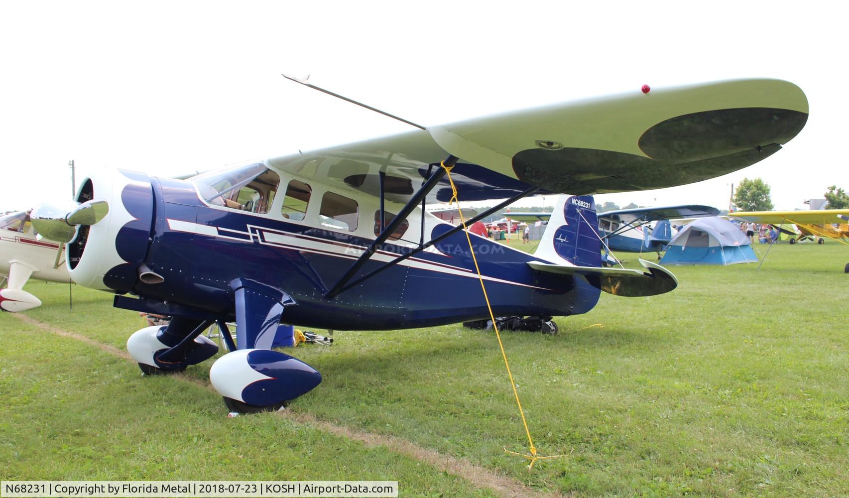 N68231, 1943 Howard Aircraft DGA-15P C/N 1734, EAA OSH 2018