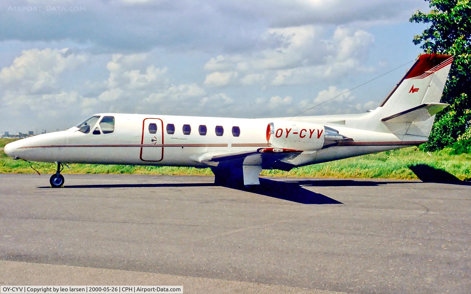 OY-CYV, 1982 Cessna 550 Citation II C/N 550-0440, Copenhagen 26.5.2000