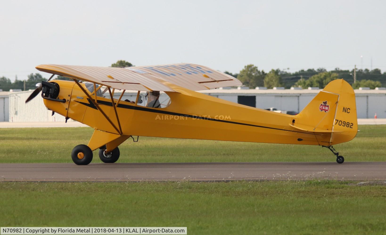 N70982, 1946 Piper J3C-65 Cub Cub C/N 18009, SNF LAL 2018