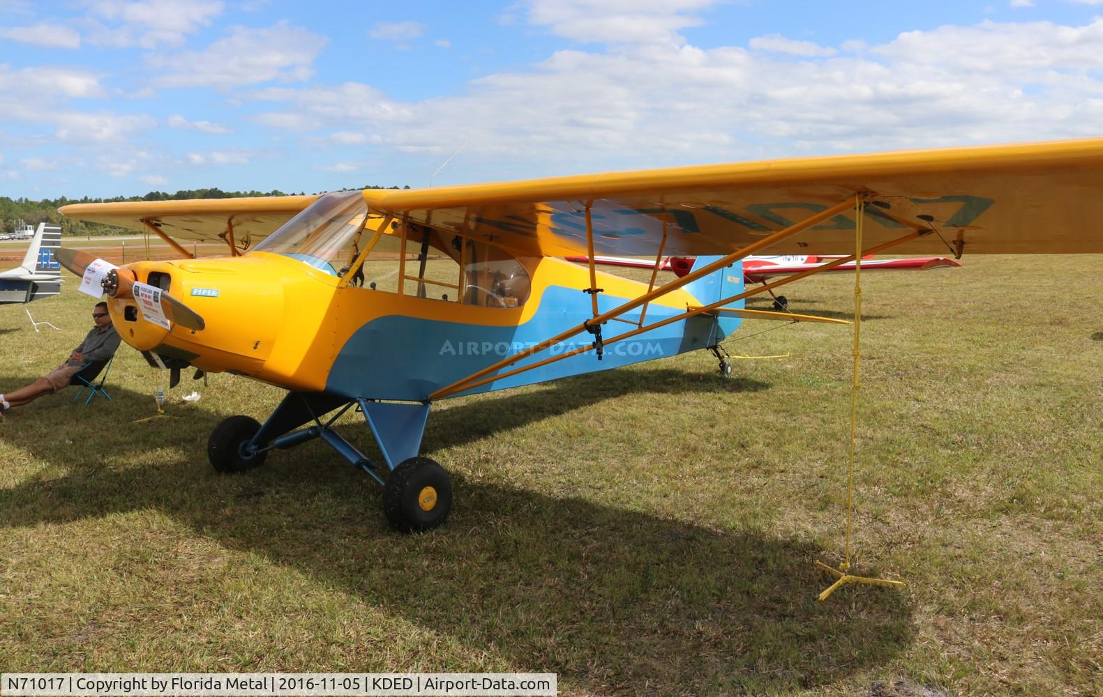 N71017, 1946 Piper J3C-65 Cub C/N 18034, Deland 2016