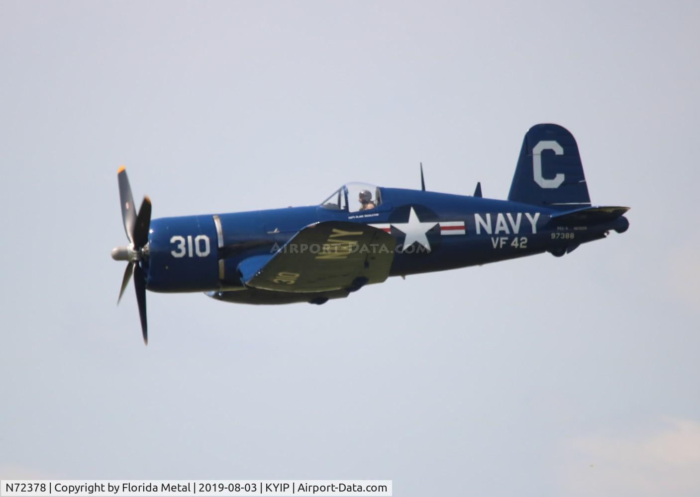 N72378, 1946 Vought F4U-4 Corsair C/N 9542, TOM YIP 2019