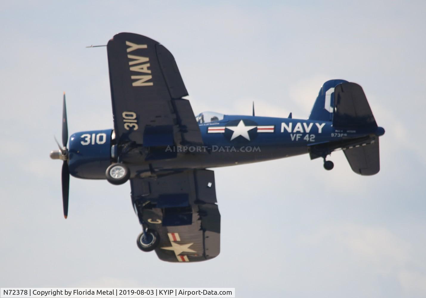 N72378, 1946 Vought F4U-4 Corsair C/N 9542, TOM YIP 2019