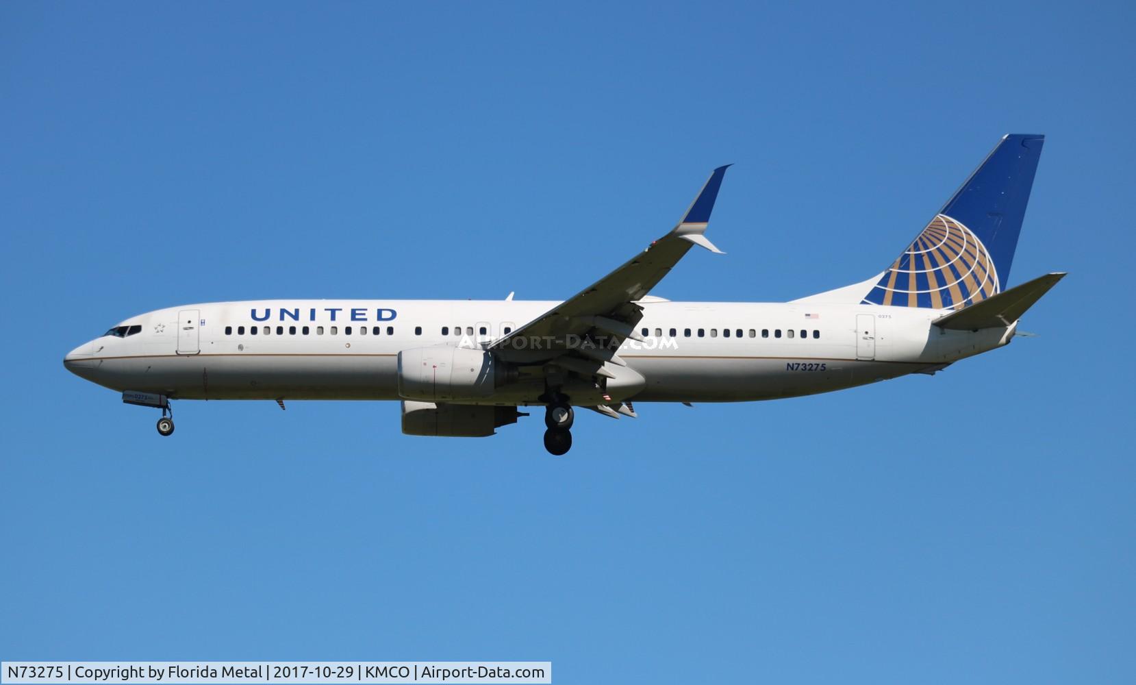 N73275, 2002 Boeing 737-824 C/N 31593, MCO spotting 2017