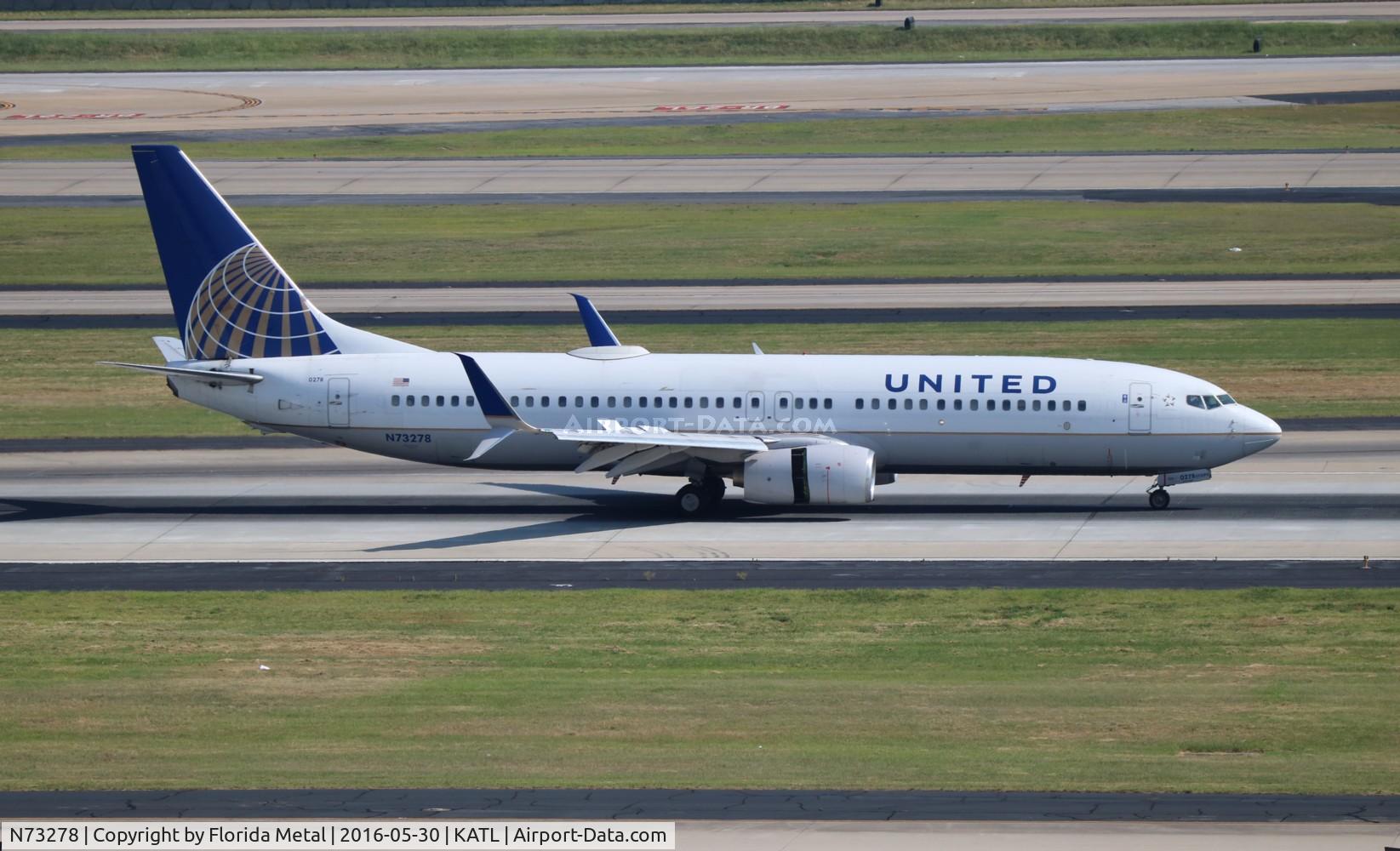 N73278, 2003 Boeing 737-824 C/N 31596, ATL Spotting 2016