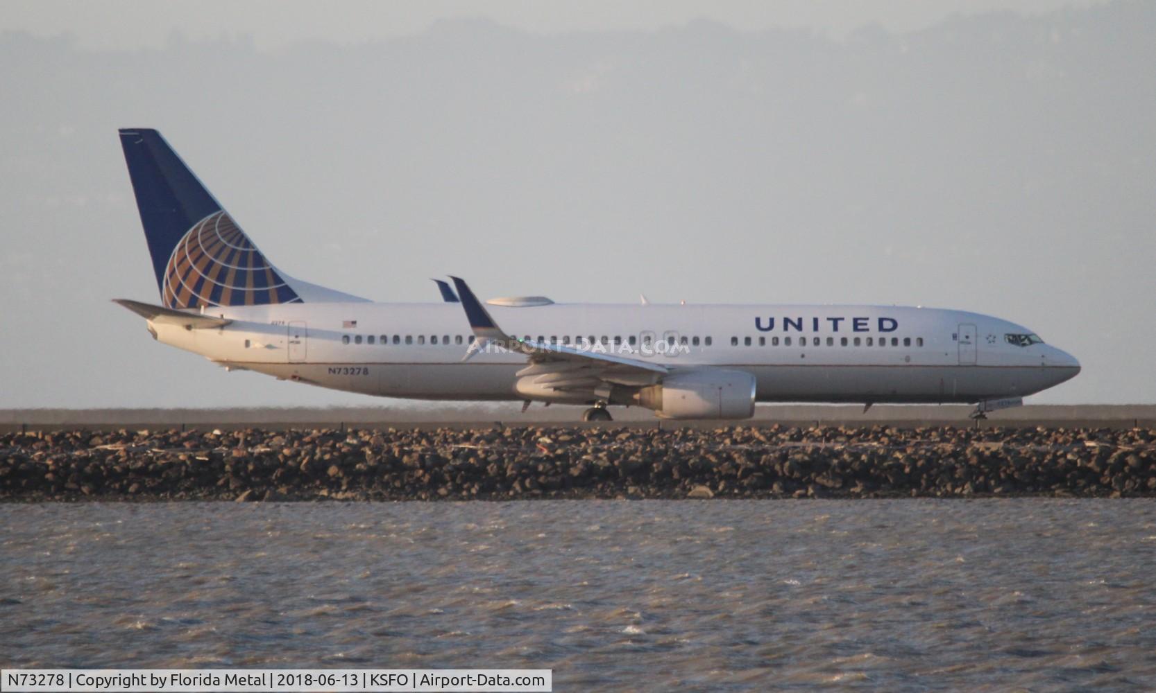 N73278, 2003 Boeing 737-824 C/N 31596, SFO Spotting 2018