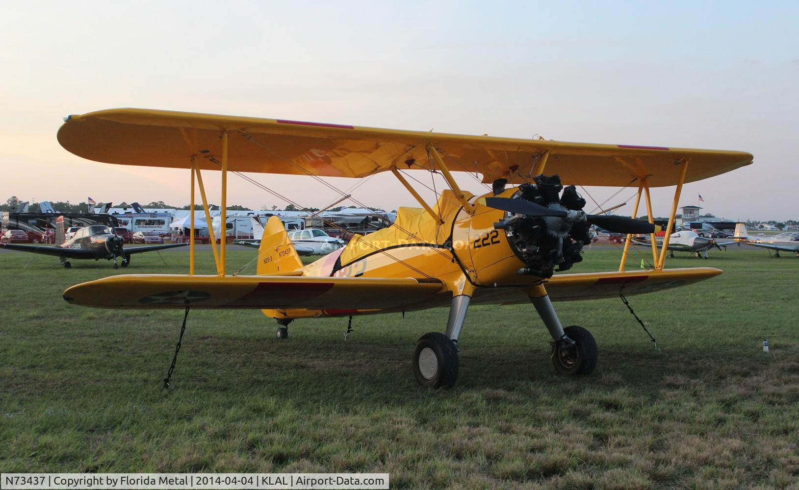 N73437, 1956 Boeing B75N1 C/N 75-6703, SNF LAL 2014