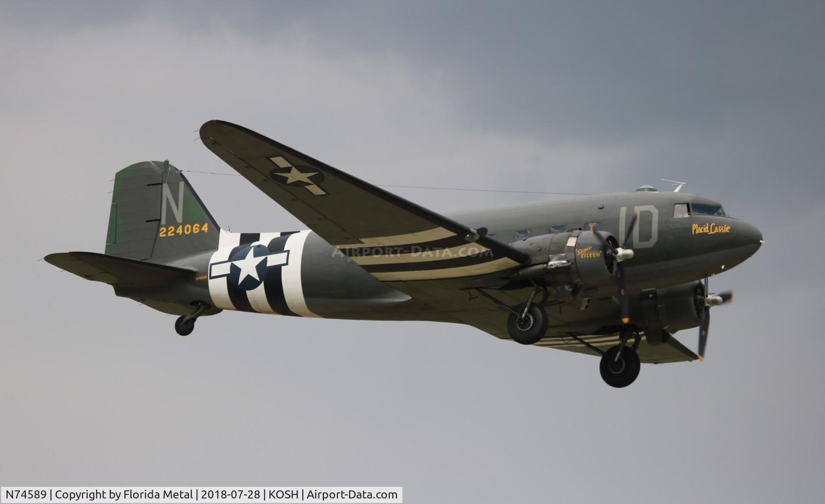 N74589, 1943 Douglas DC3C-S1C3G (C-47A) C/N 9926, EAA OSH 2018