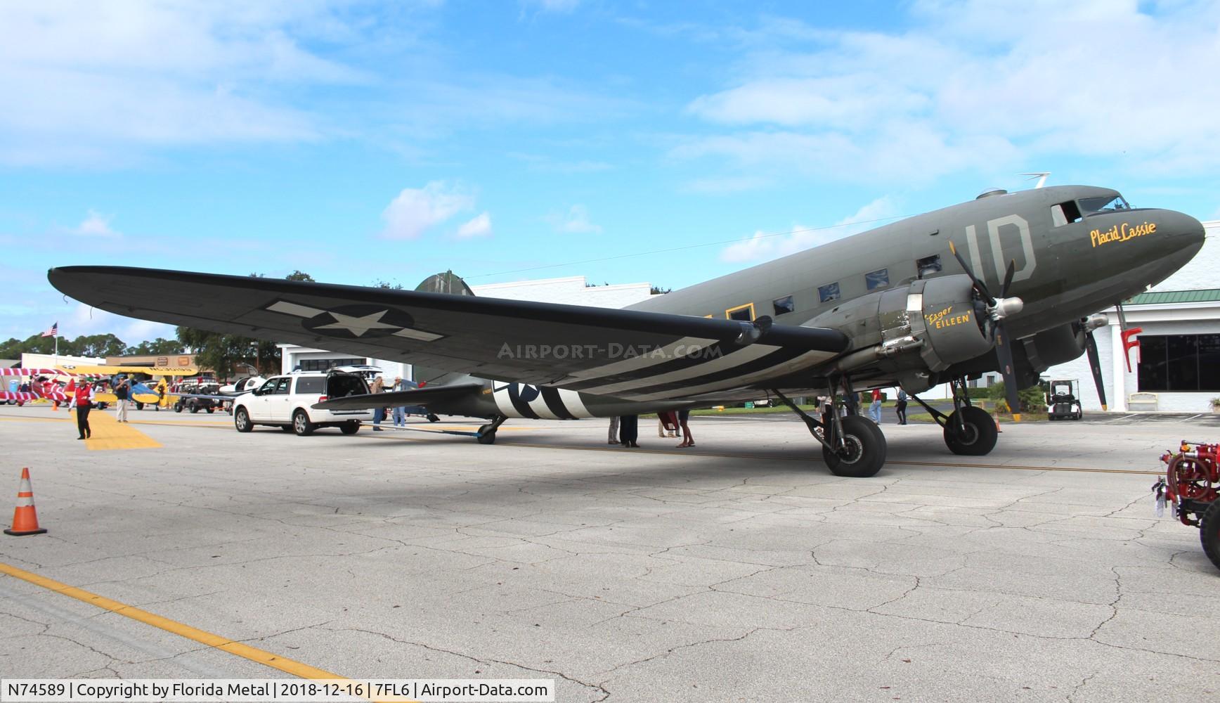 N74589, 1943 Douglas DC3C-S1C3G (C-47A) C/N 9926, Spruce Creek 2018