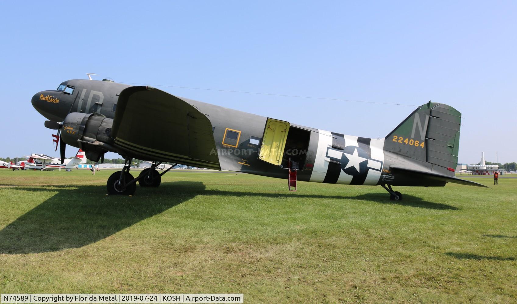 N74589, 1943 Douglas DC3C-S1C3G (C-47A) C/N 9926, EAA OSH 2019