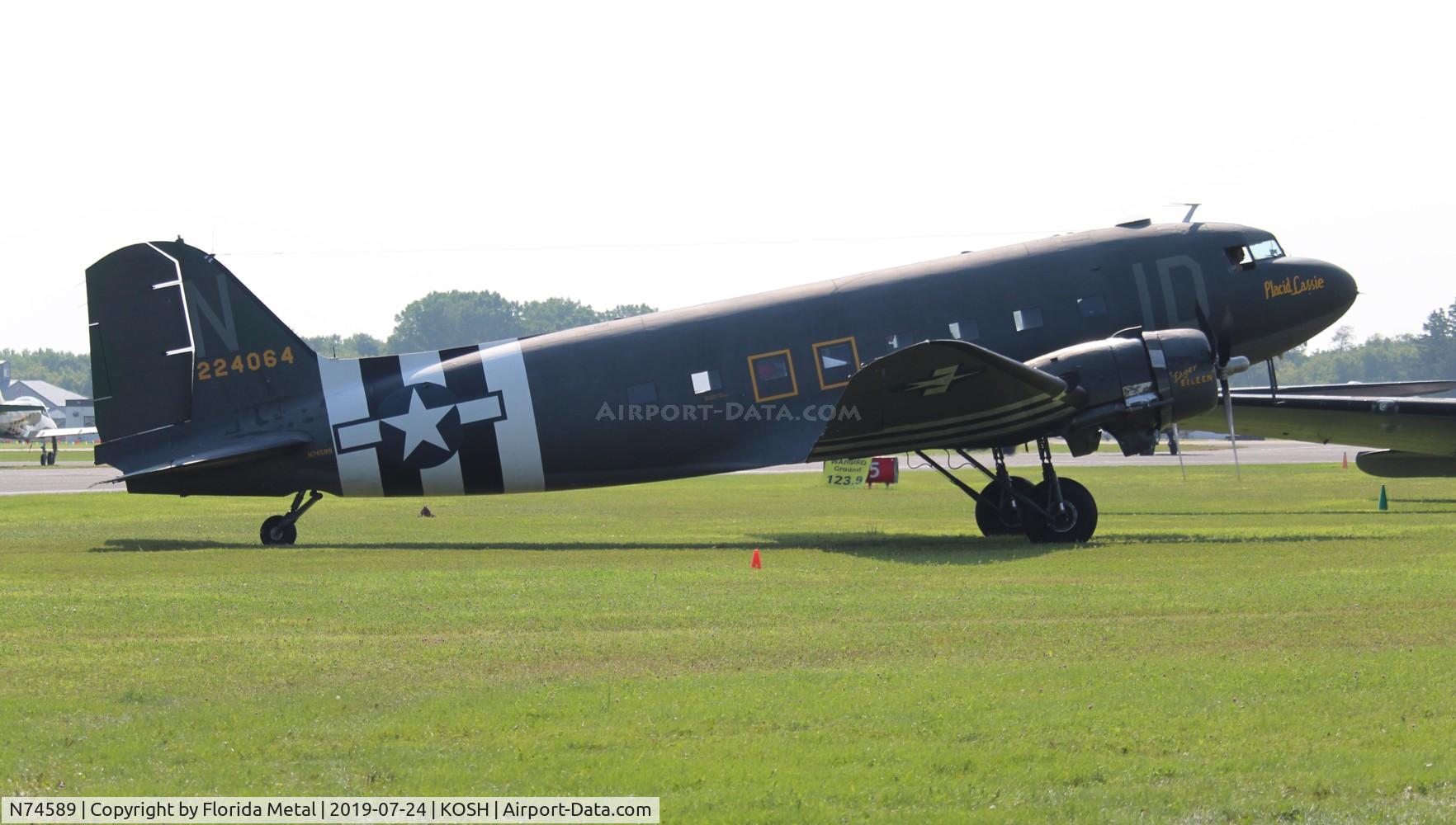 N74589, 1943 Douglas DC3C-S1C3G (C-47A) C/N 9926, EAA OSH 2019