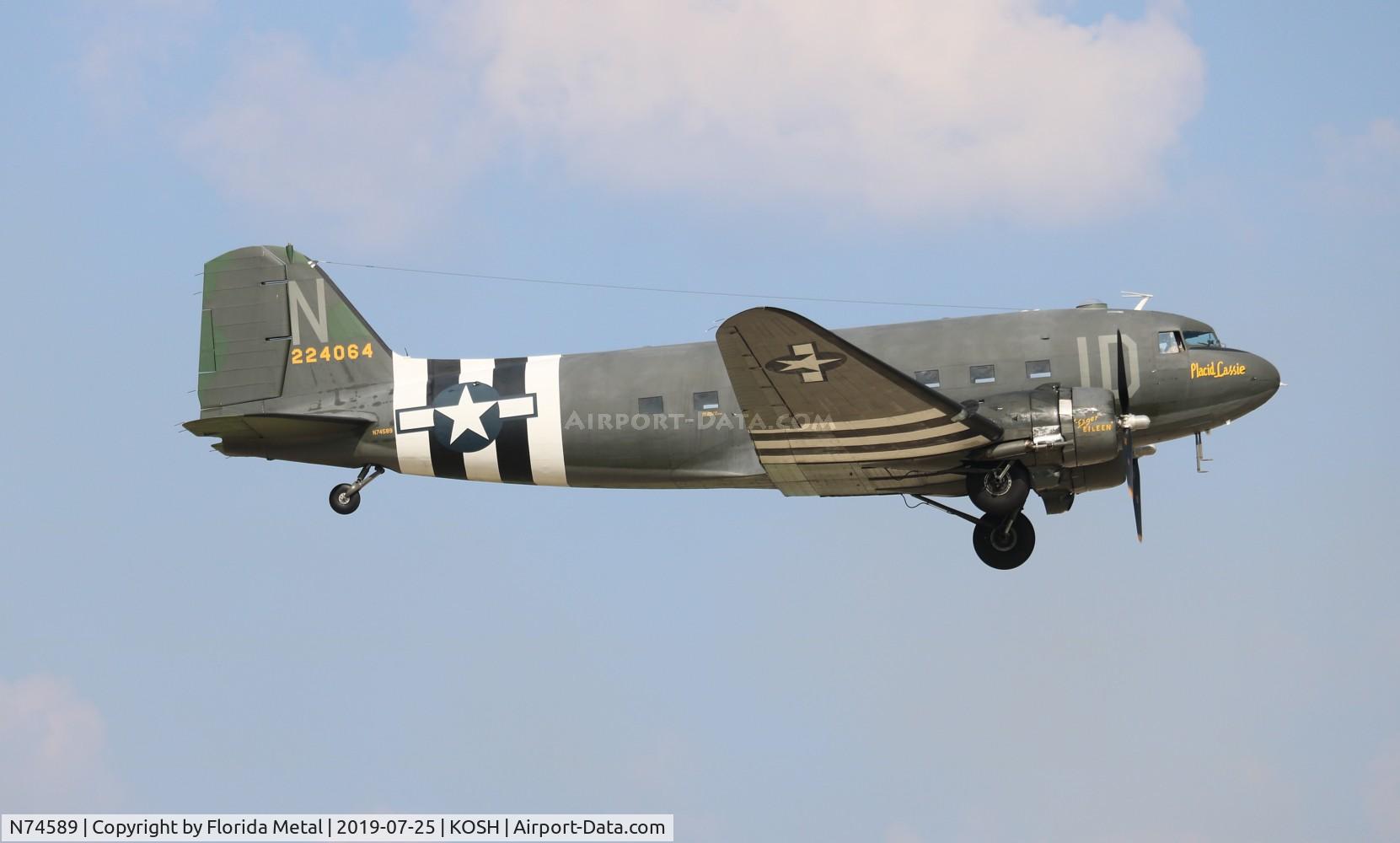 N74589, 1943 Douglas DC3C-S1C3G (C-47A) C/N 9926, EAA OSH 2019