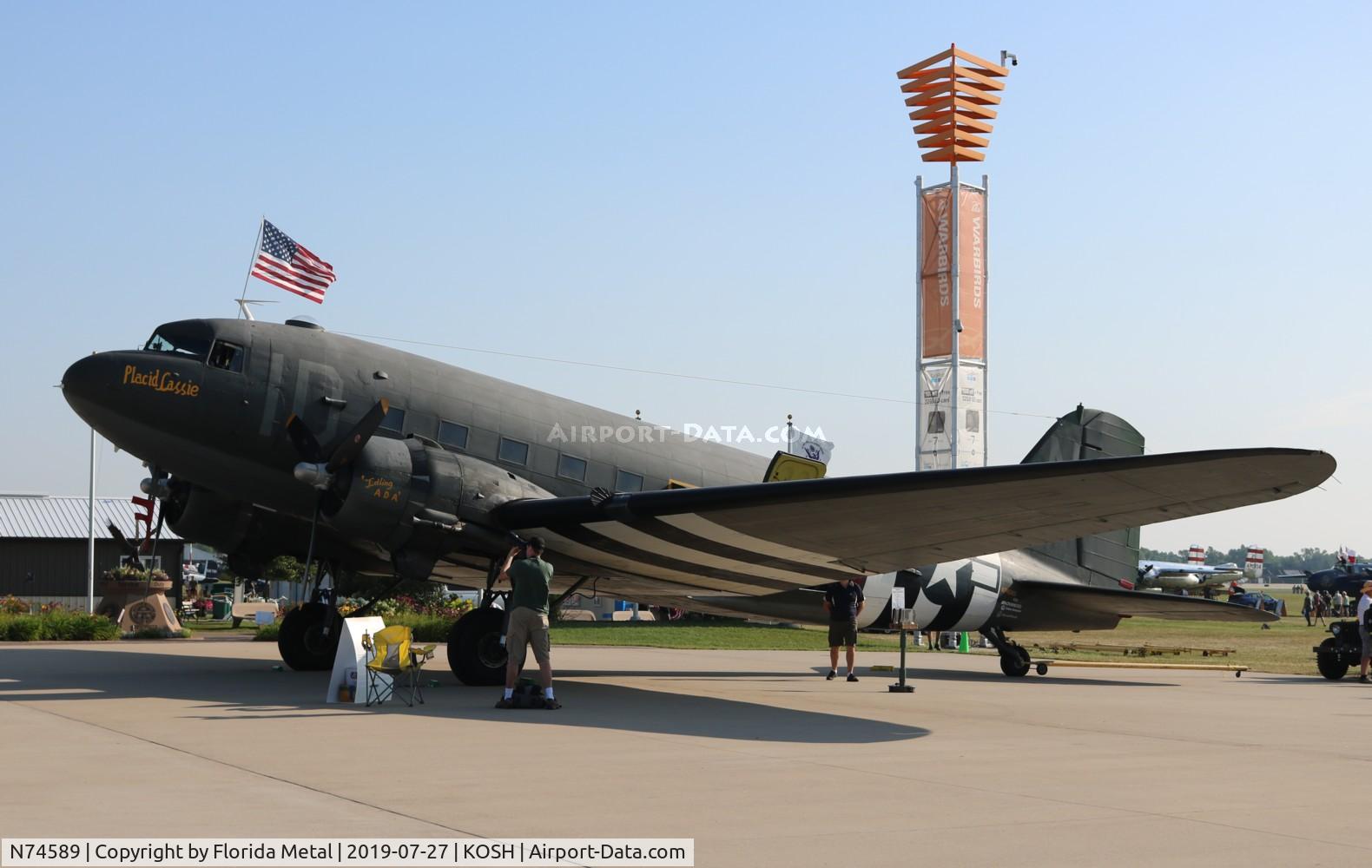 N74589, 1943 Douglas DC3C-S1C3G (C-47A) C/N 9926, EAA OSH 2019
