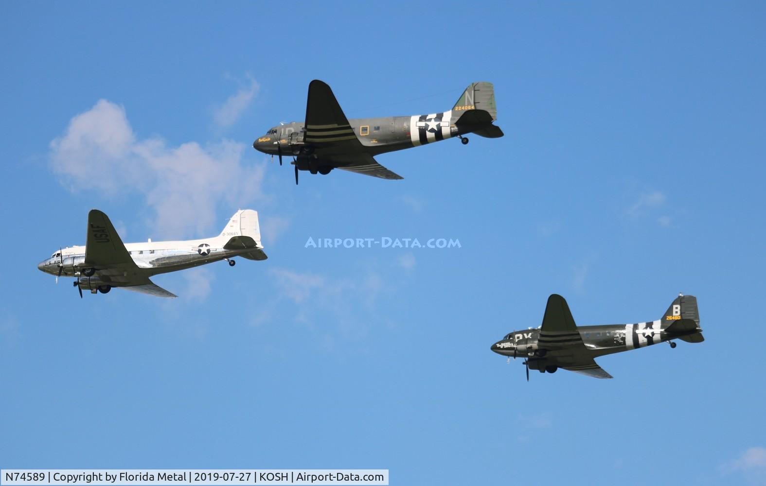 N74589, 1943 Douglas DC3C-S1C3G (C-47A) C/N 9926, EAA OSH 2019
