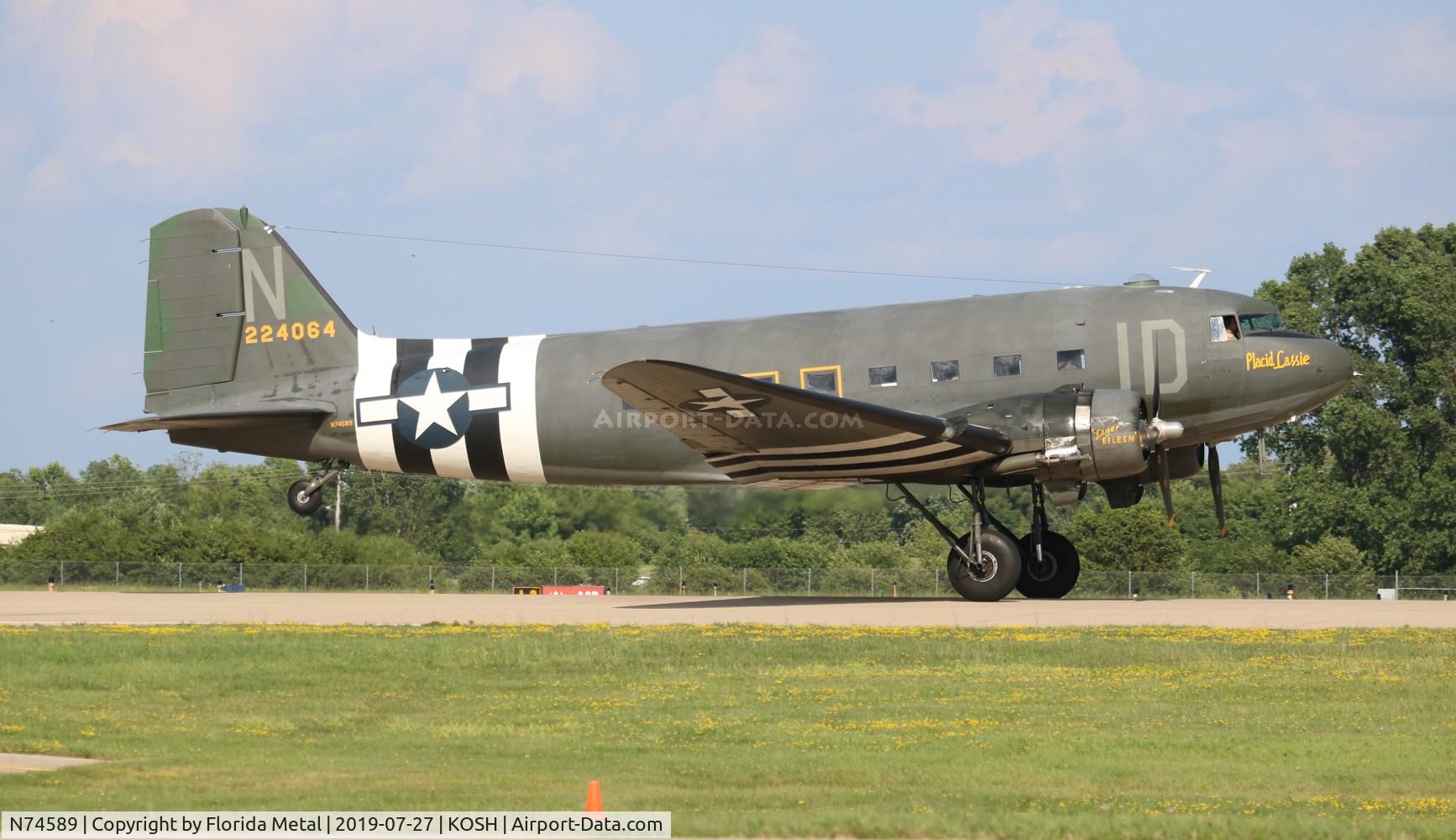 N74589, 1943 Douglas DC3C-S1C3G (C-47A) C/N 9926, EAA OSH 2019