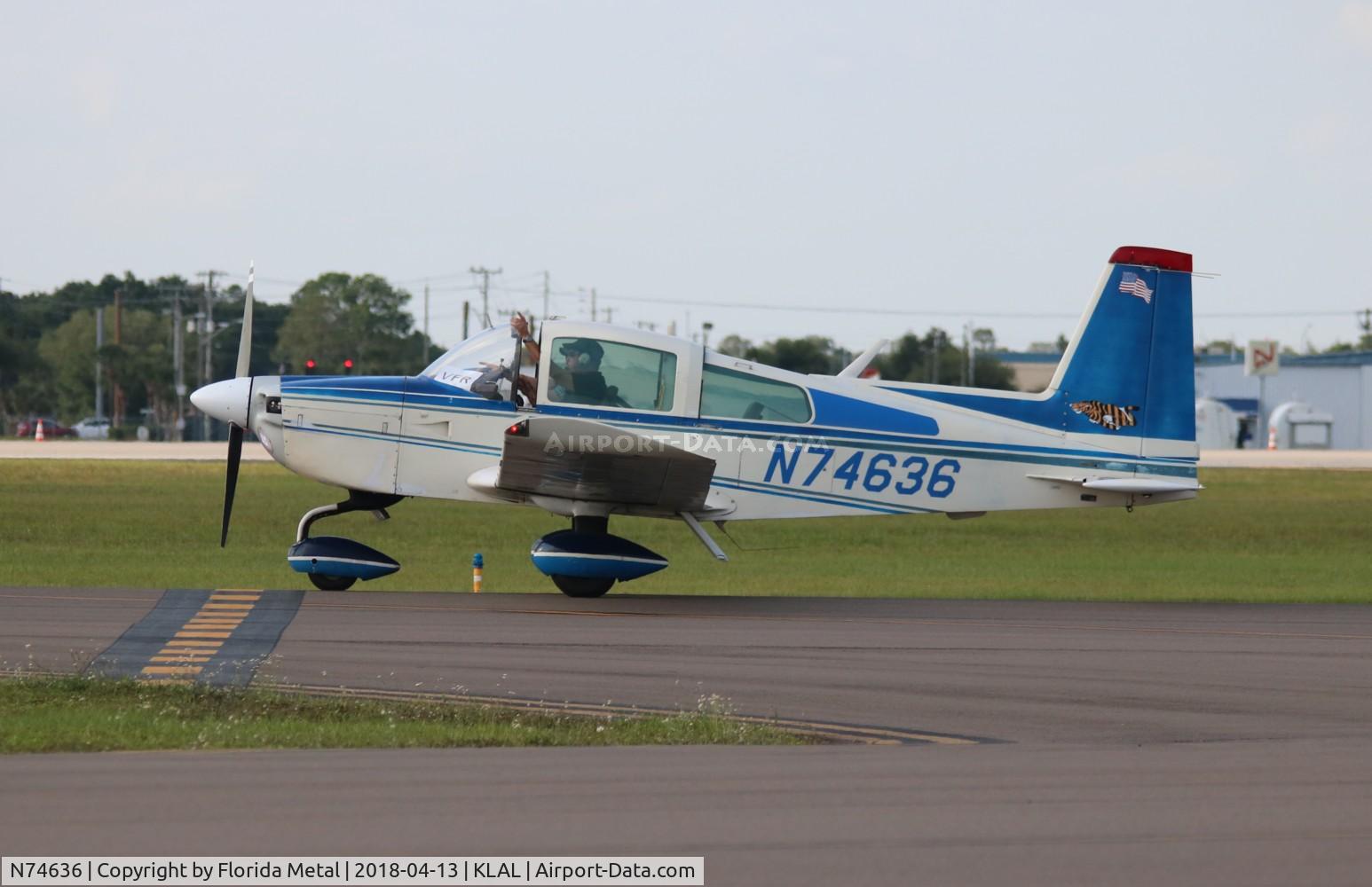 N74636, 1976 Grumman American AA-5B Tiger C/N AA5B-0306, SNF LAL 2018