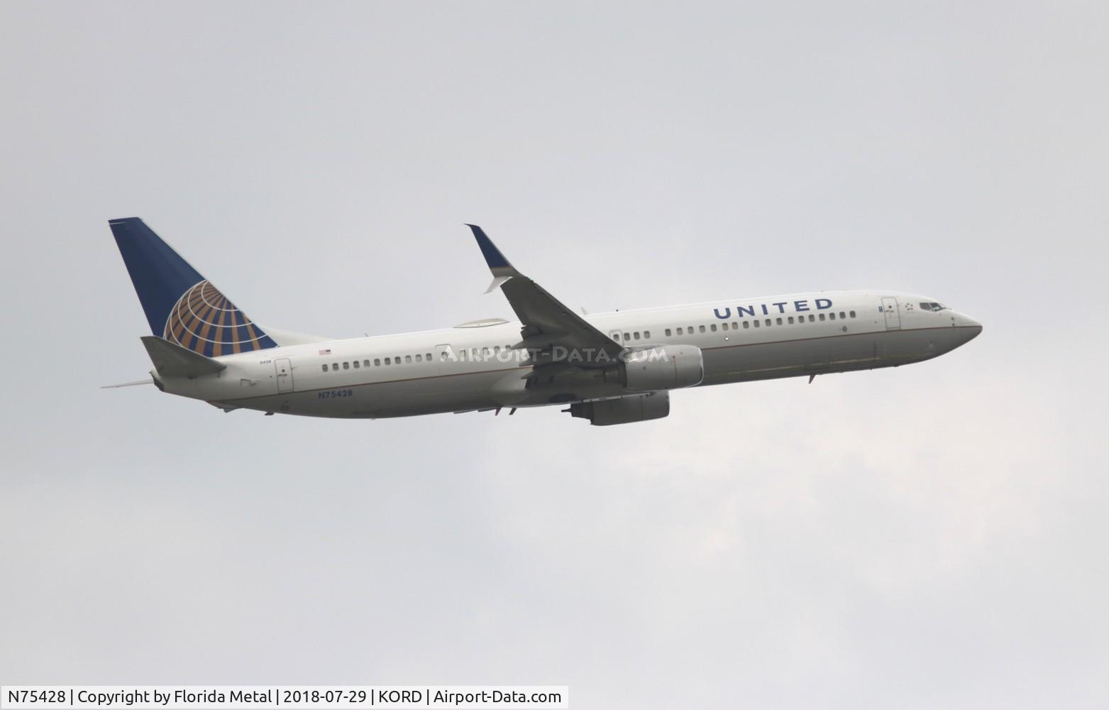 N75428, 2008 Boeing 737-924/ER C/N 31633, ORD spotting 2018