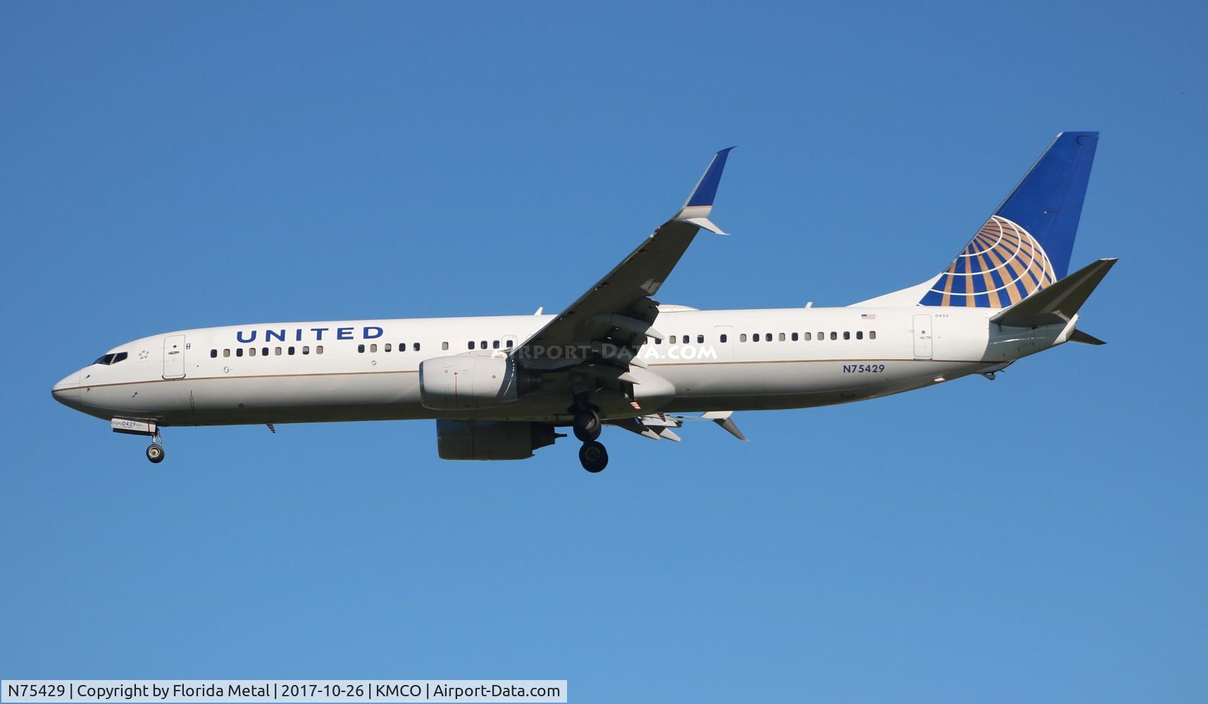 N75429, 2008 Boeing 737-924/ER C/N 30130, MCO spotting 2017
