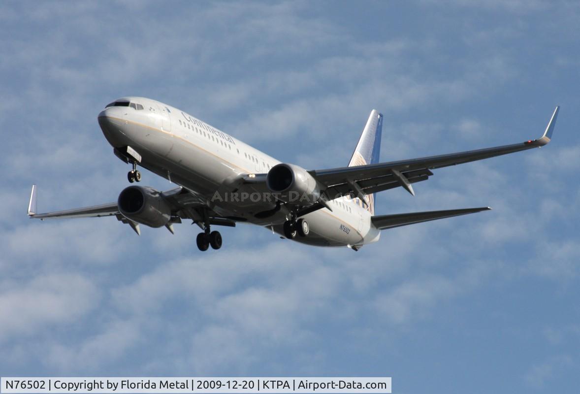 N76502, 2006 Boeing 737-824 C/N 31603, TPA spotting 2009