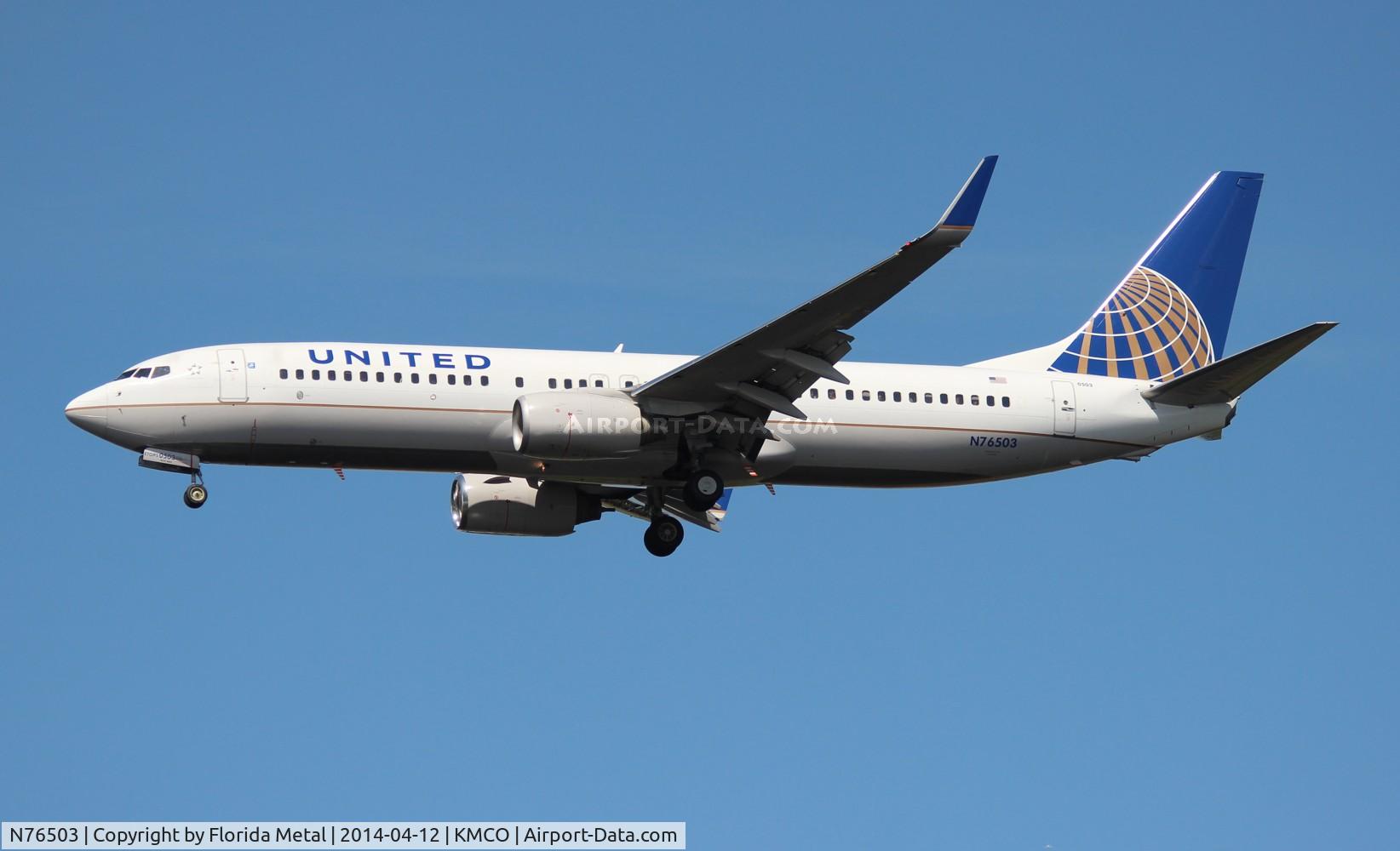 N76503, 2006 Boeing 737-824 C/N 33461, MCO spotting 2014