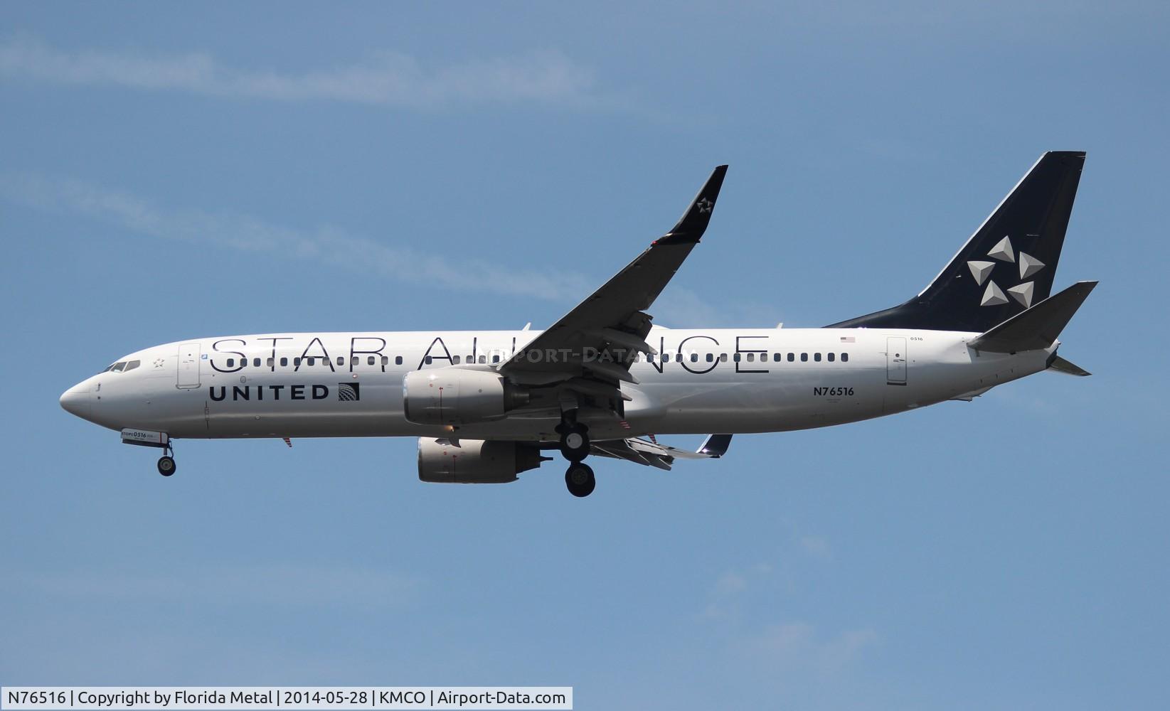 N76516, 2008 Boeing 737-824 C/N 37096, MCO spotting 2014