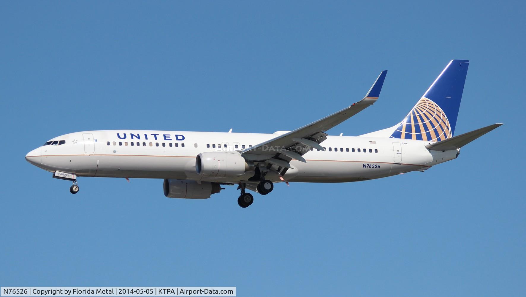 N76526, 2010 Boeing 737-824 C/N 38700, TPA spotting 2014