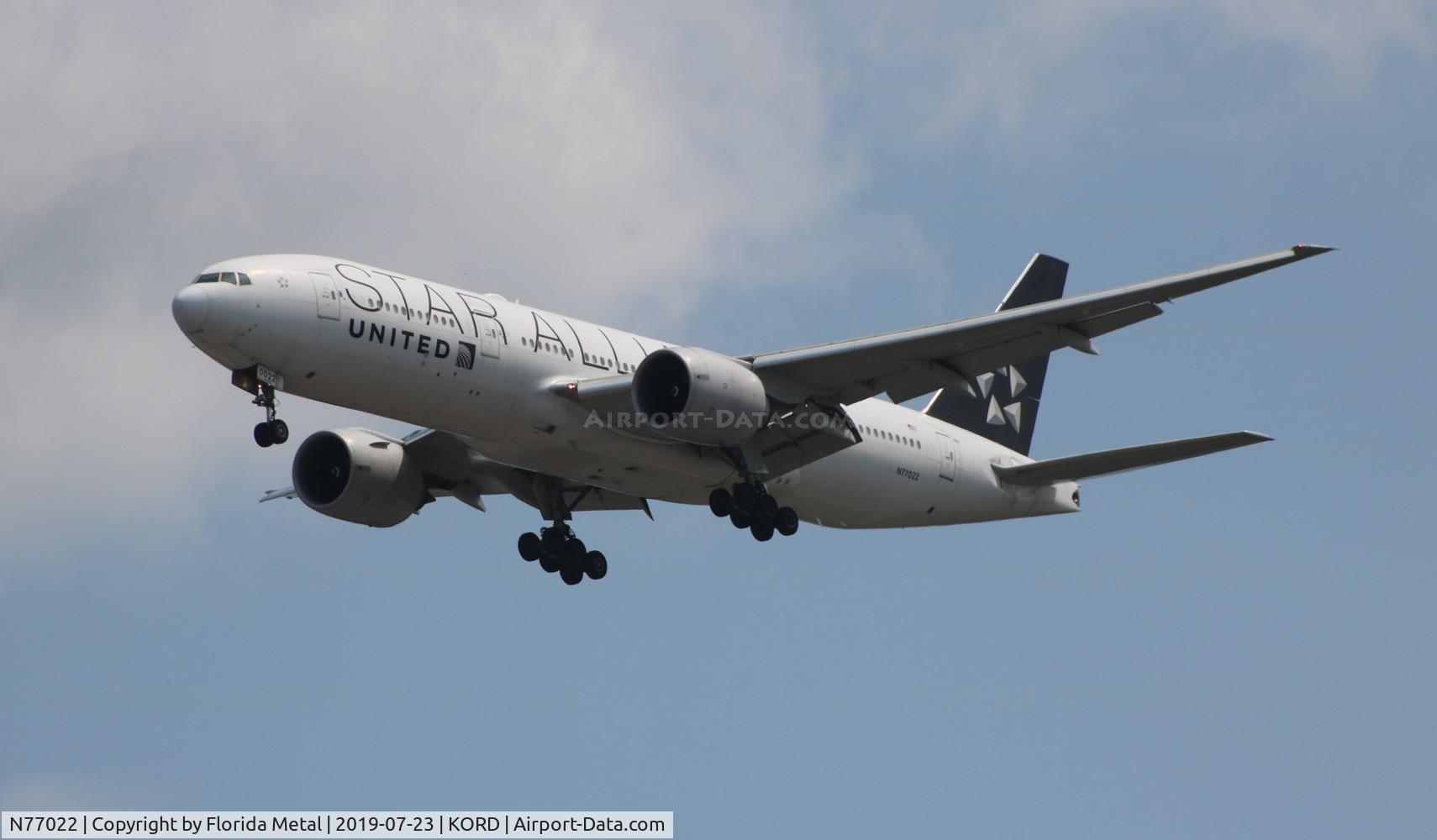 N77022, 2010 Boeing 777-224 C/N 39777, ORD spotting 2019
