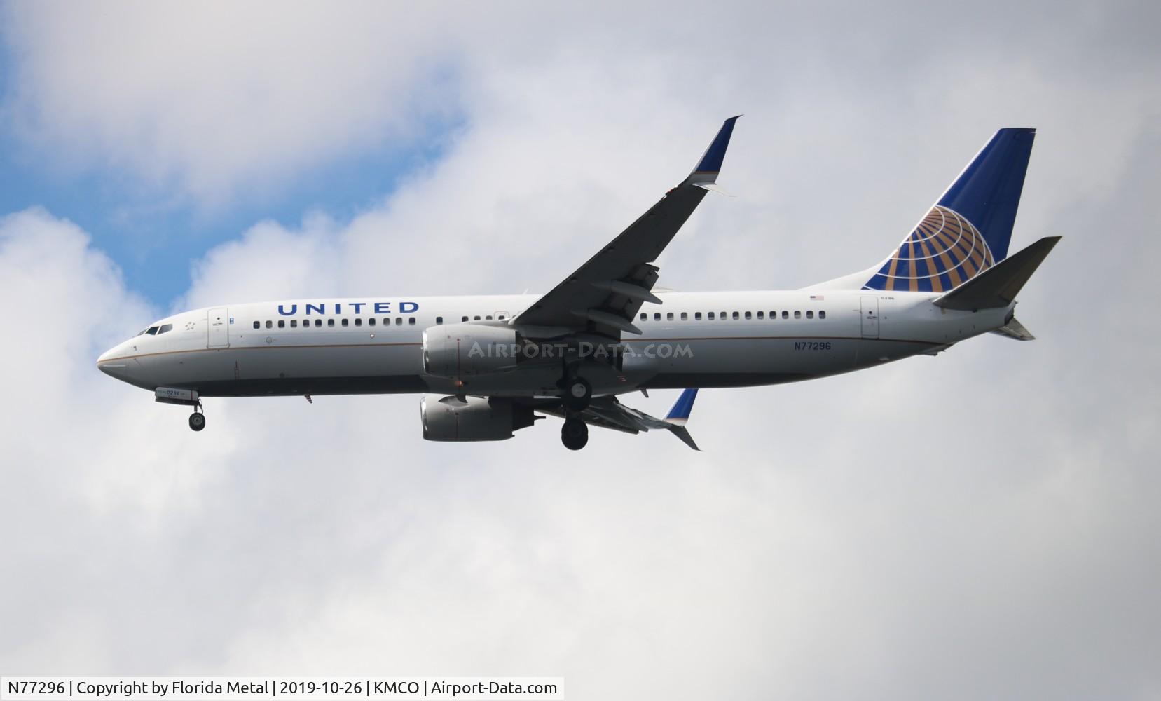 N77296, 2005 Boeing 737-824 C/N 34002, MCO spotting 2019