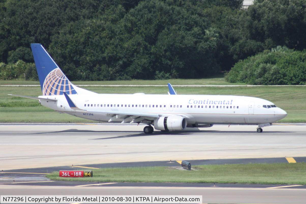 N77296, 2005 Boeing 737-824 C/N 34002, TPA spotting 2010