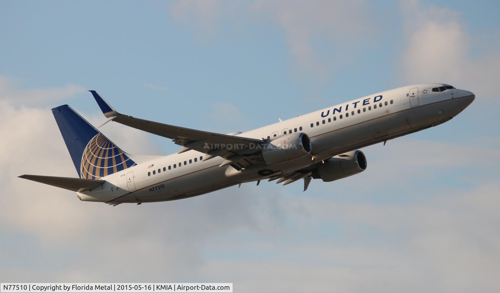 N77510, 2008 Boeing 737-824 C/N 32828, MIA spotting 2015