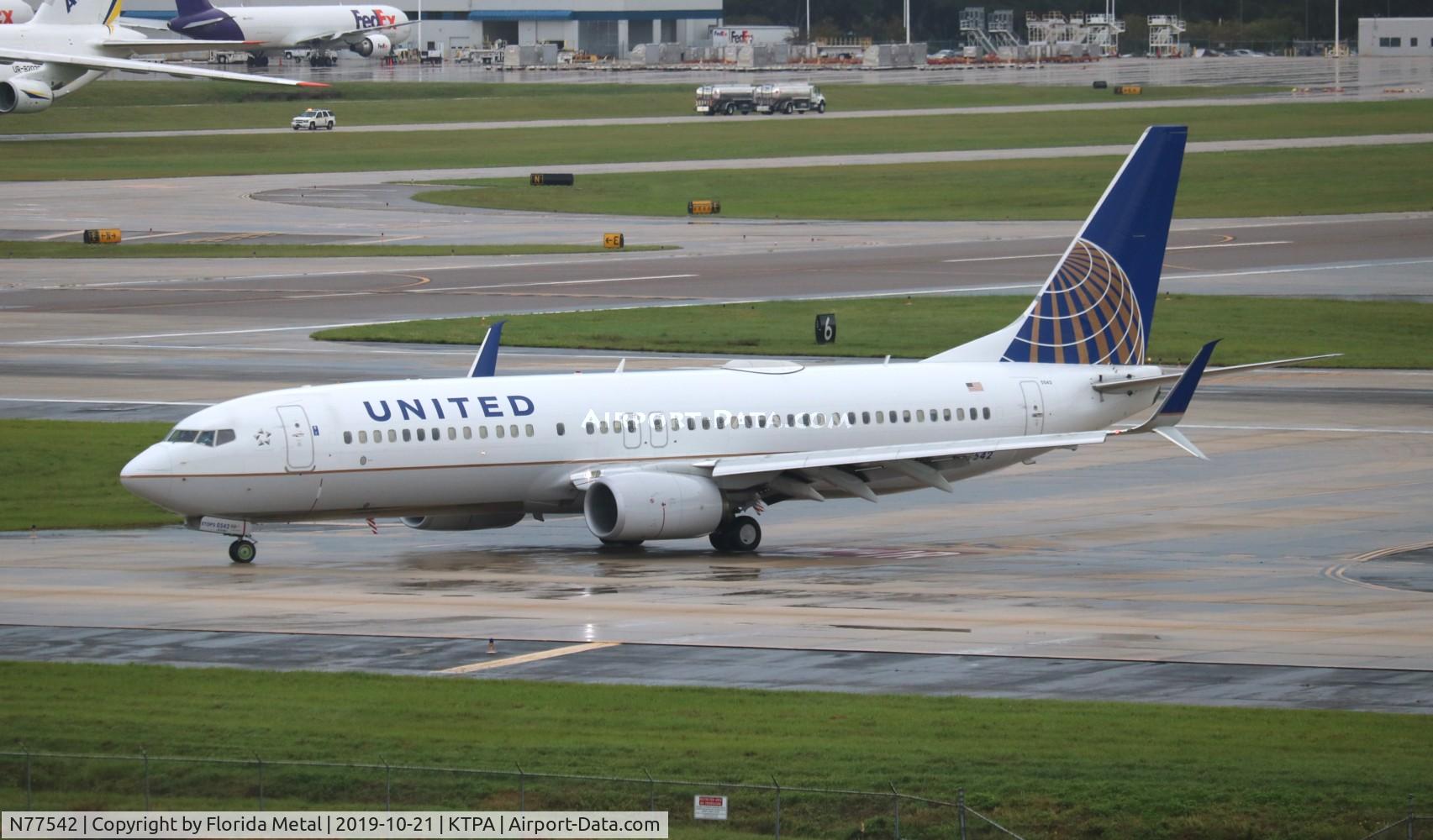 N77542, 2017 Boeing 737-824 C/N 63647, TPA spotting 2019