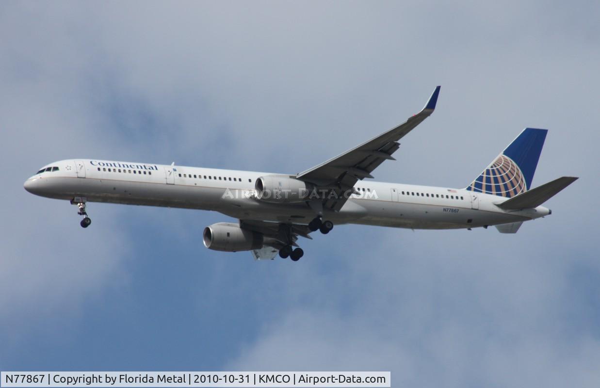 N77867, 2002 Boeing 757-33N C/N 32592, MCO spotting 2010