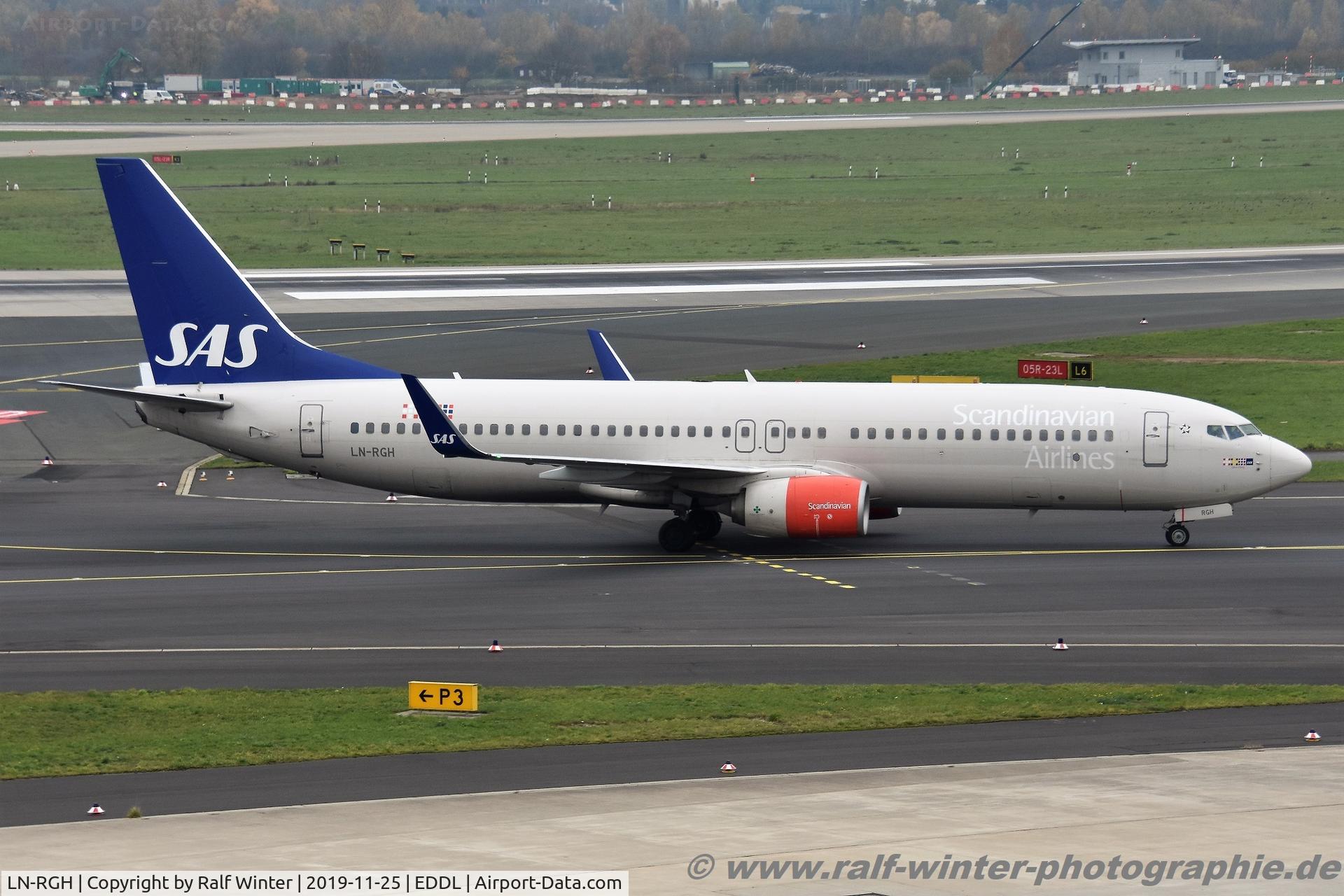 LN-RGH, 2013 Boeing 737-86N C/N 41266, Boeing 737-86N(W) - SK SAS SAS Scandinavian Airlines 'Odvar Viking' - 41266 - LN-RGH - 25.11.2019 - DUS