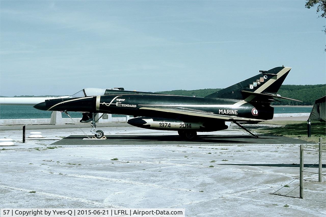 57, Dassault Super Etendard C/N 63, Dassault Super Etendard M (SEM), Preserved at Lanvéoc-Poulmic Naval Air Base (LFRL) Open day 2015