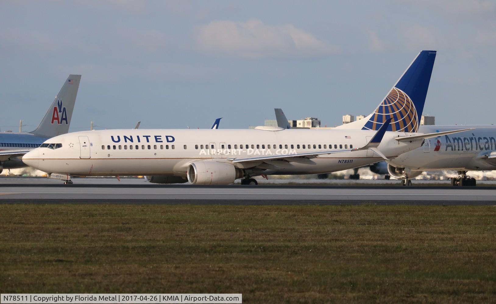 N78511, 2008 Boeing 737-824 C/N 33459, MIA spotting 2017
