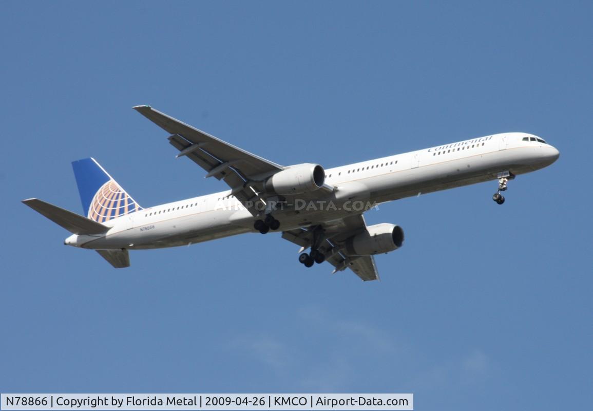 N78866, 2002 Boeing 757-33N C/N 32591, MCO spotting 2009