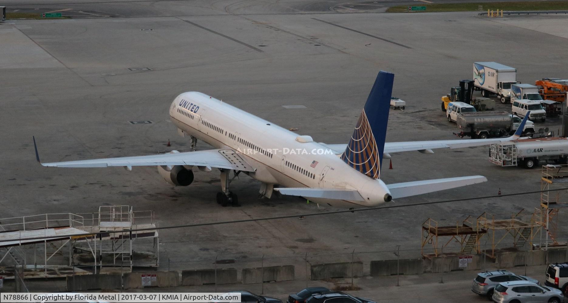 N78866, 2002 Boeing 757-33N C/N 32591, MIA spotting 2017
