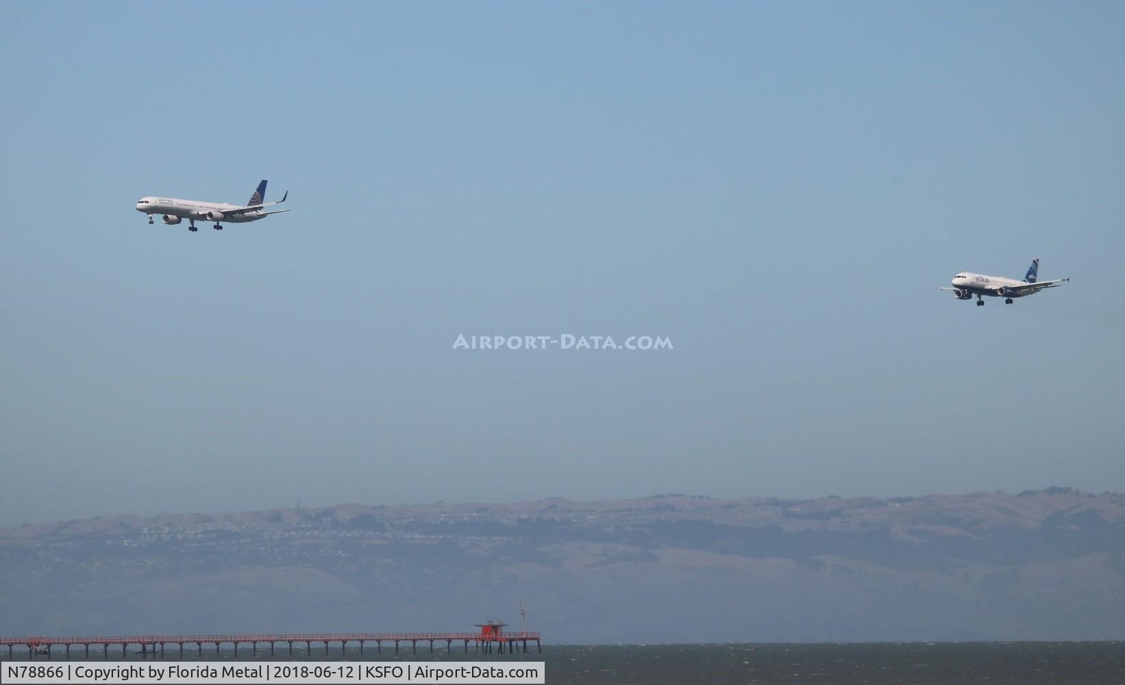 N78866, 2002 Boeing 757-33N C/N 32591, SFO spotting 2018