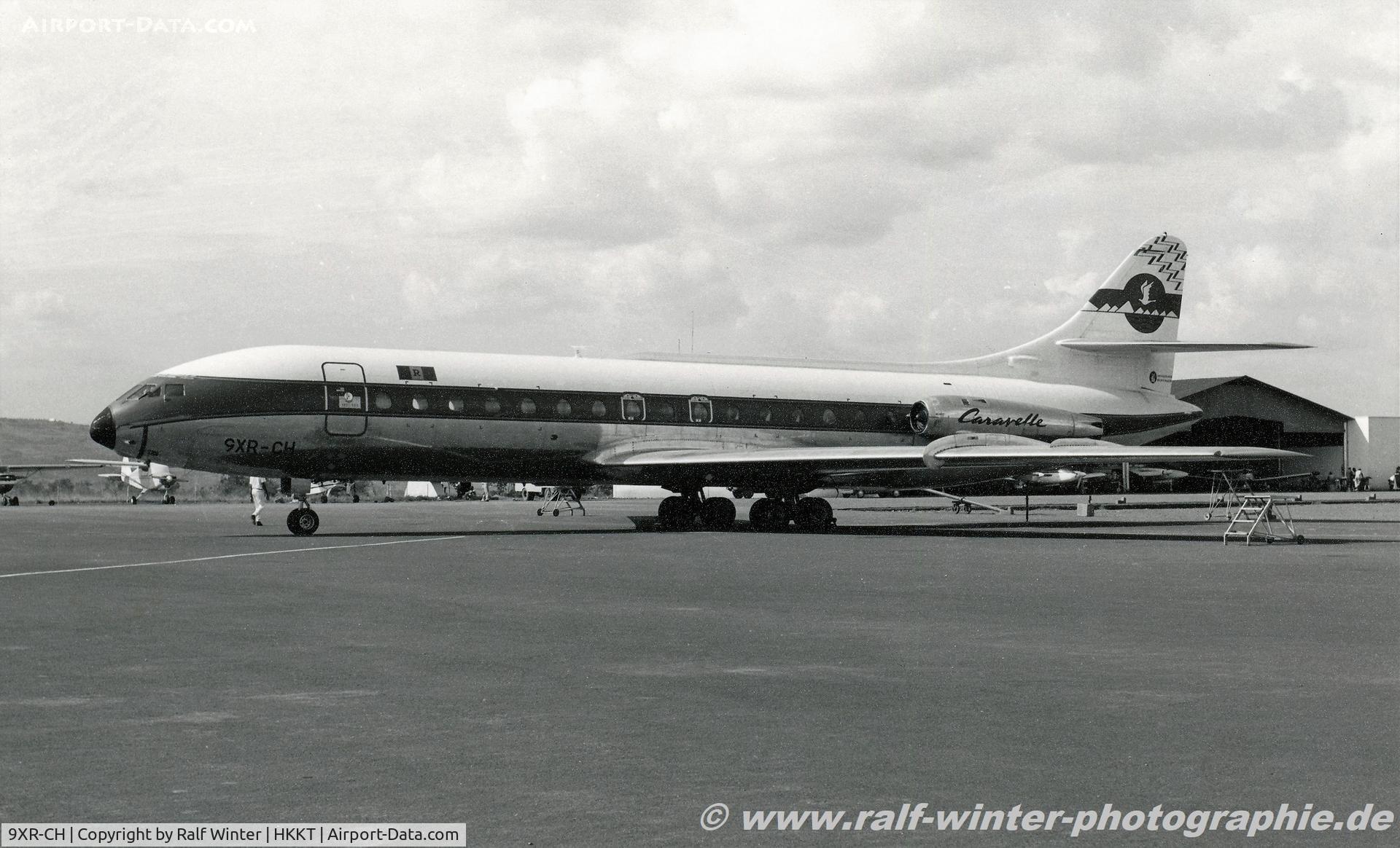 9XR-CH, 1965 Sud Aviation SE-210 Caravelle III C/N 209, Sud Aviation SE-210 Caravelle III - Ruanda Gvt. - 209 - 9XR-CH - 06.1975 - HKKT