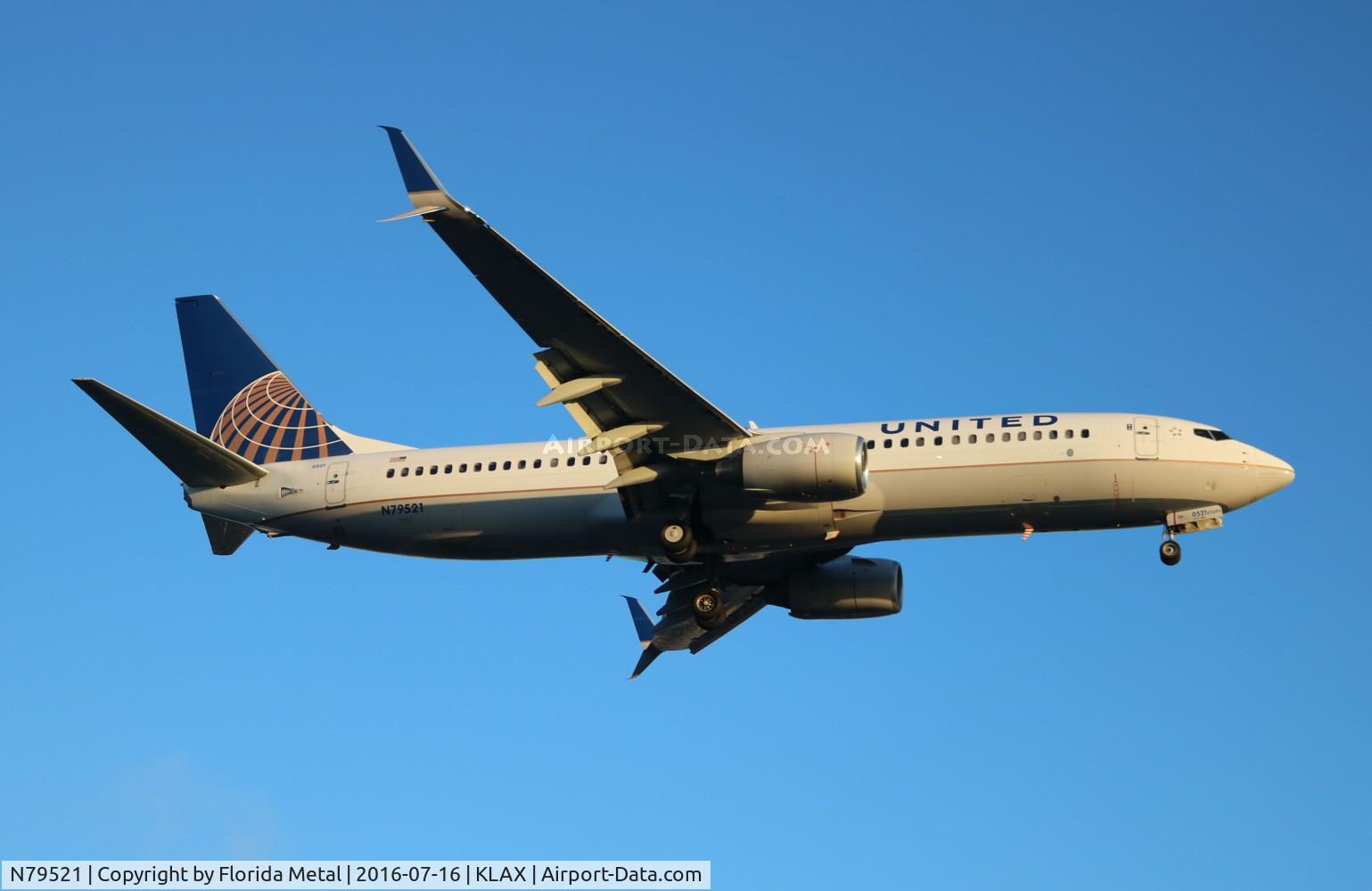 N79521, 2010 Boeing 737-824 C/N 31662, LAX spotting 2016