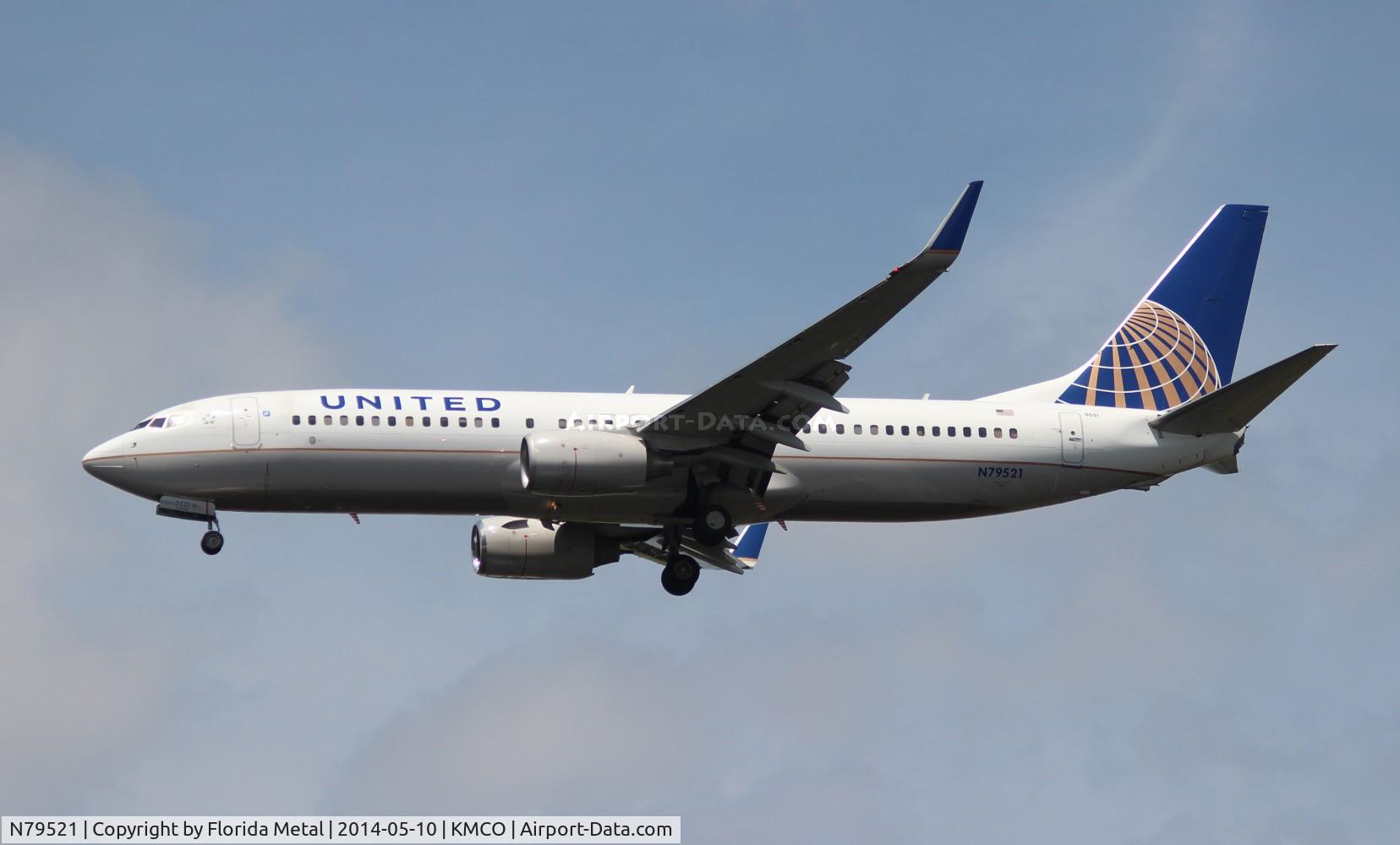 N79521, 2010 Boeing 737-824 C/N 31662, MCO spotting 2014