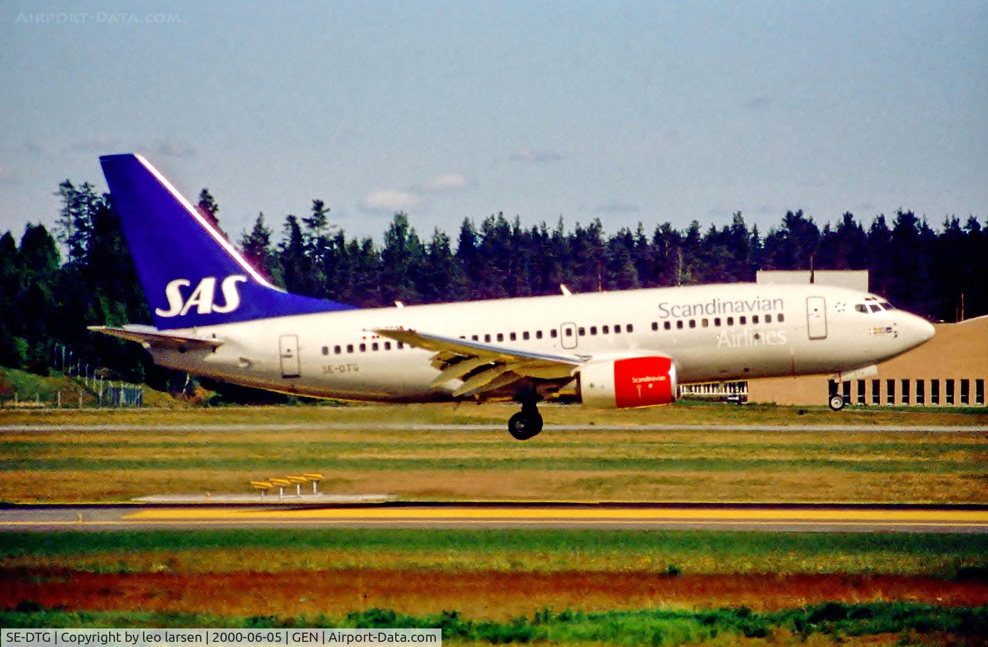 SE-DTG, 1999 Boeing 737-783 C/N 30191, Oslo Gardermoen 5.6.2000