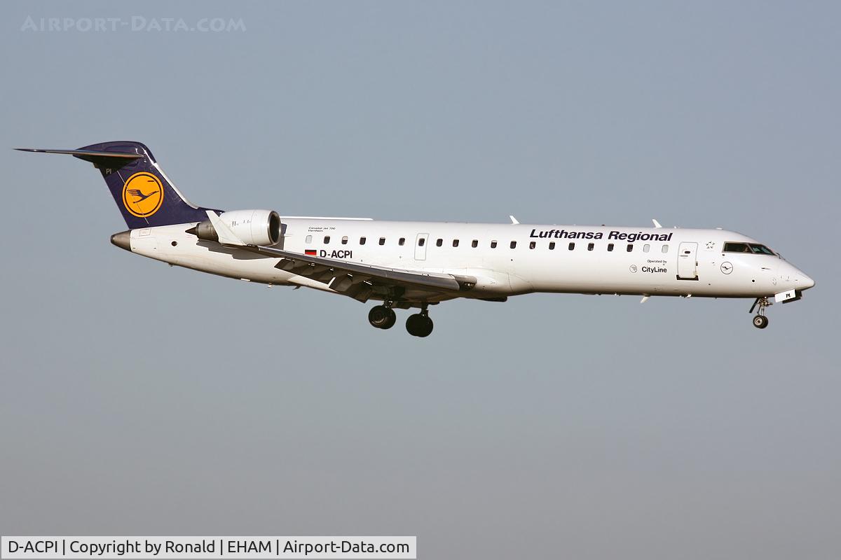 D-ACPI, 2002 Canadair CRJ-701ER (CL-600-2C10) Regional Jet C/N 10046, at spl