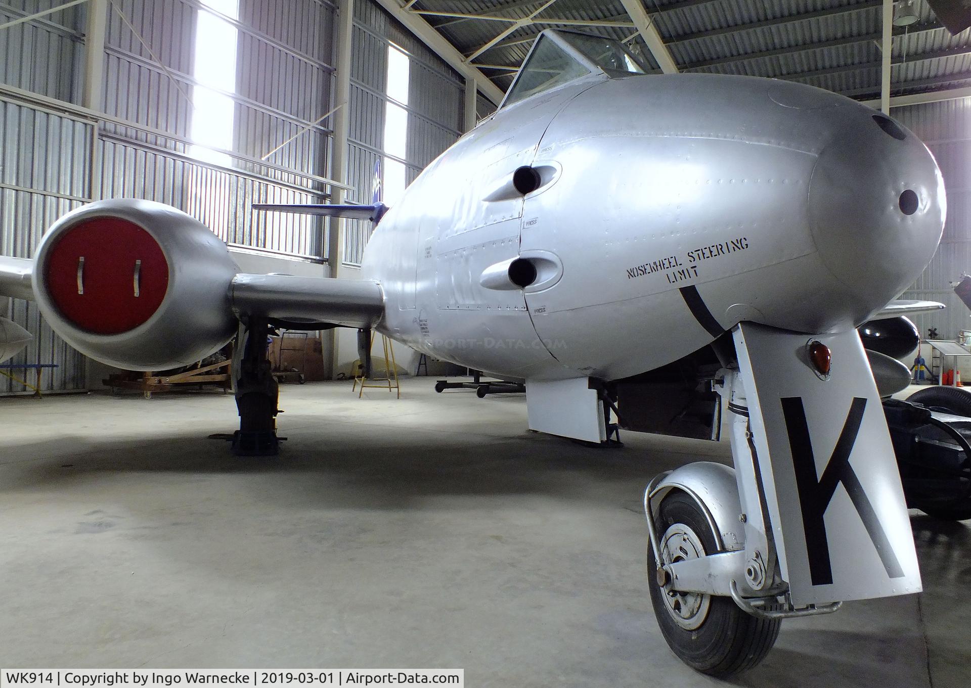 WK914, 1977 Gloster Meteor F.8 C/N AW.5220, Gloster Meteor F8, displayed as WF714 at the Malta Aviation Museum, Ta' Qali