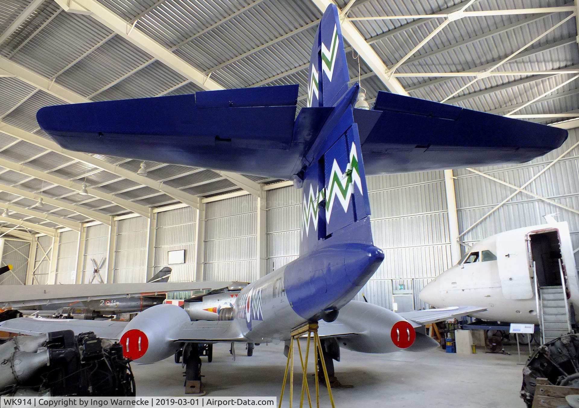 WK914, 1977 Gloster Meteor F.8 C/N AW.5220, Gloster Meteor F8, displayed as WF714 at the Malta Aviation Museum, Ta' Qali