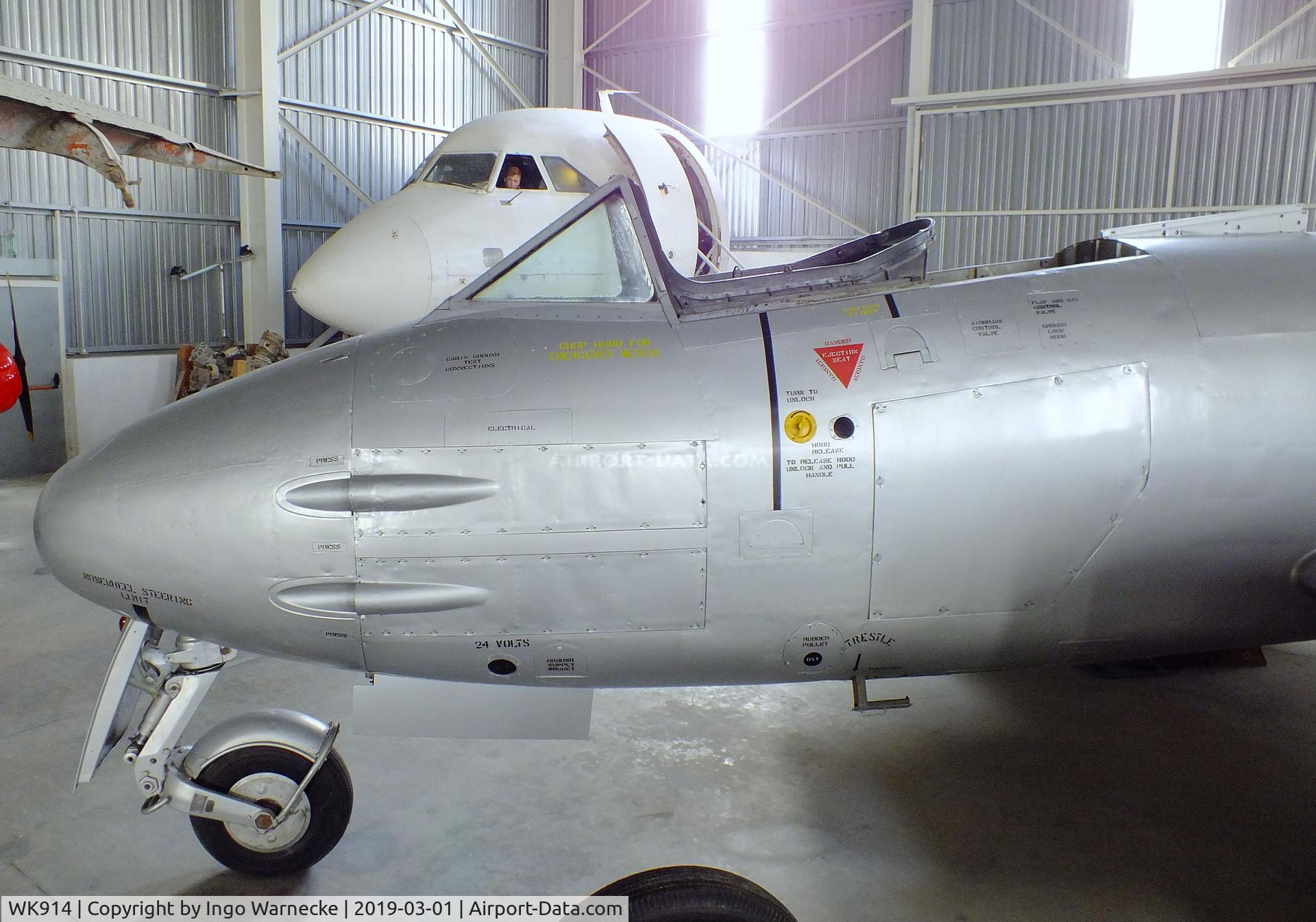 WK914, 1977 Gloster Meteor F.8 C/N AW.5220, Gloster Meteor F8, displayed as WF714 at the Malta Aviation Museum, Ta' Qali