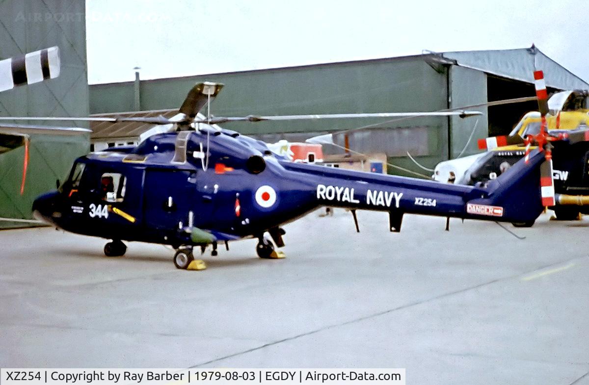 XZ254, 1978 Westland Lynx HAS.3S C/N 094, XZ254   Westland Lynx HAS.2 [094] (Royal Navy) RNAS Yeovilton~G 03/08/1979