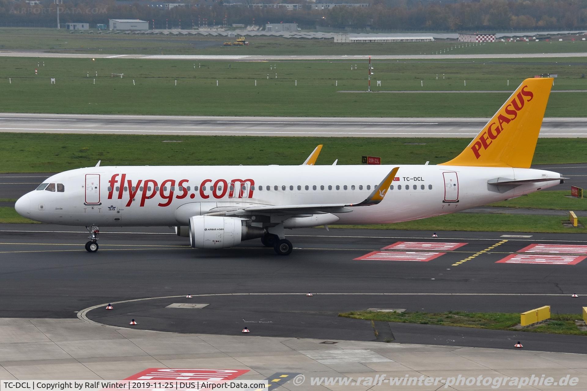 TC-DCL, 2016 Airbus A320-214 C/N 7145, Airbus A320-214(W) - PC PGT Pegasus ' Sevim' - 7145 - TC-DCL - 25.11.2019 - DUS