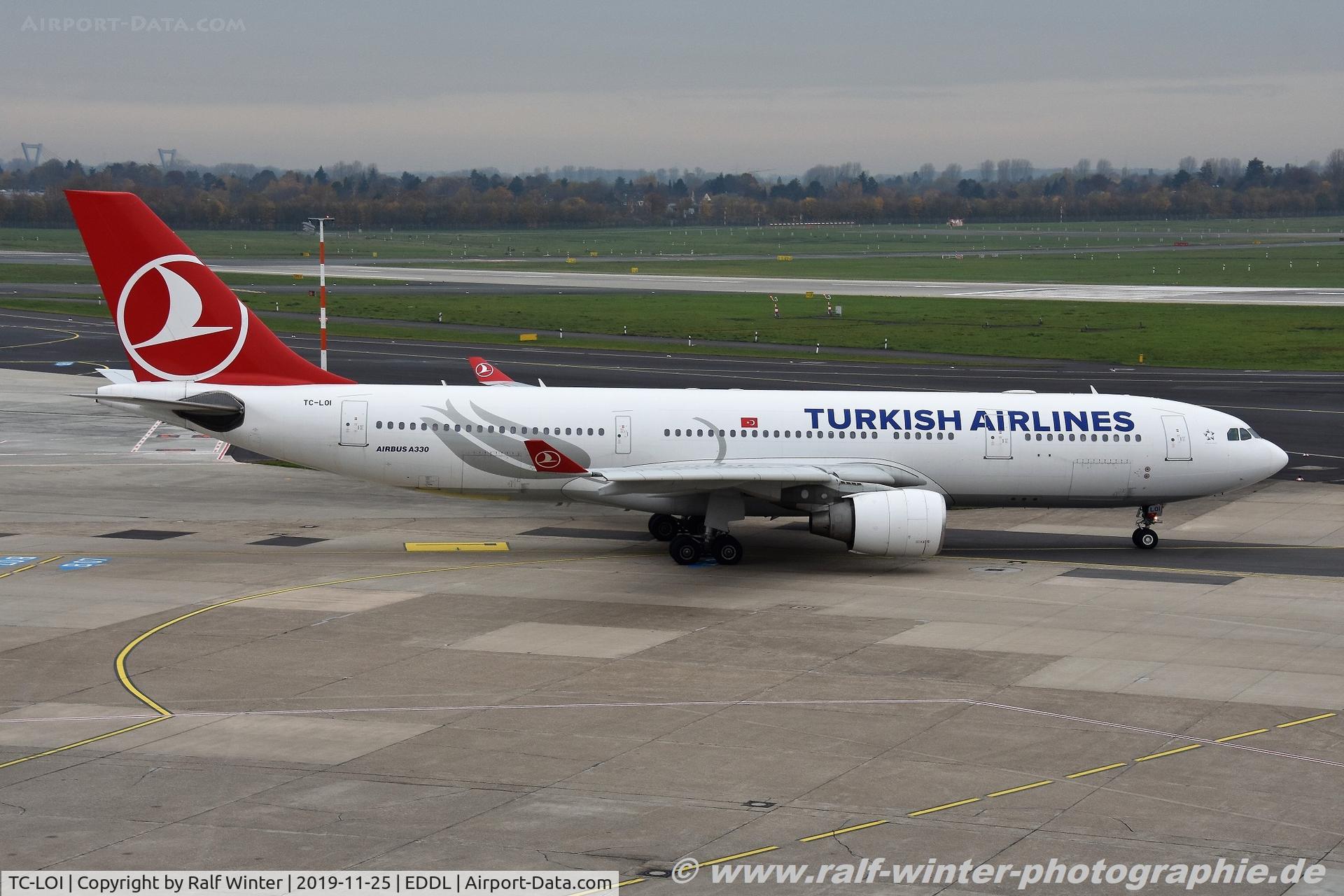 TC-LOI, 2011 Airbus A330-223 C/N 1221, Airbus A330-223 - TK THY Turkish Airlines - 1221 - TC-LOI - 25.11.2019 - DUS