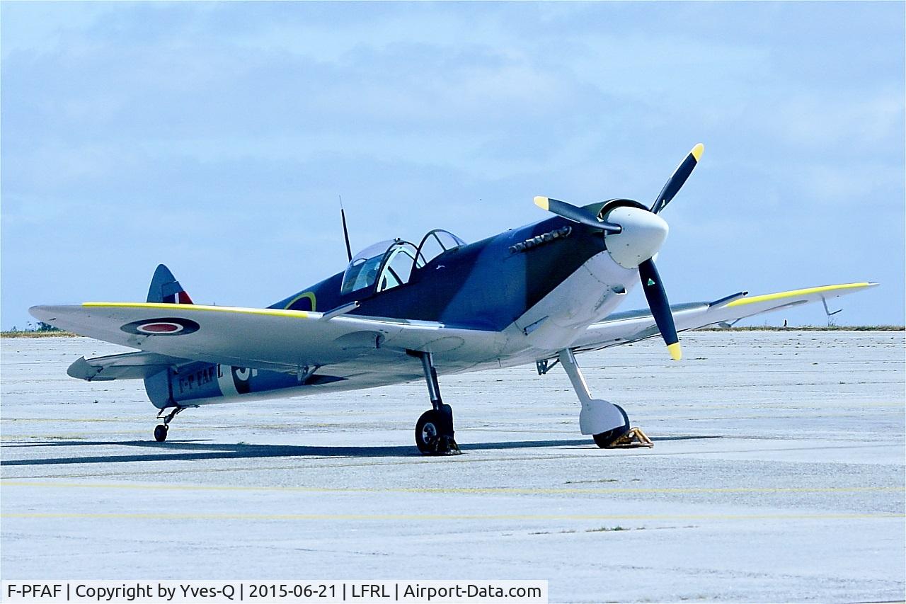F-PFAF, Supermarine Aircraft Spitfire Mk.26B C/N 80, Supermarine Spitfire Mk.26B Replica, Static display, Lanvéoc-Poulmic Naval Air Base (LFRL) Open day 2015