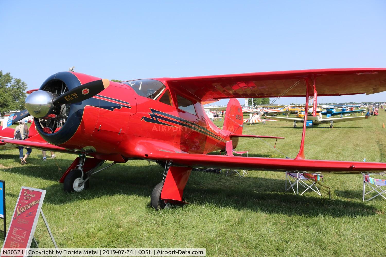 N80321, 1946 Beech G17S C/N B-20, EAA OSH 2019